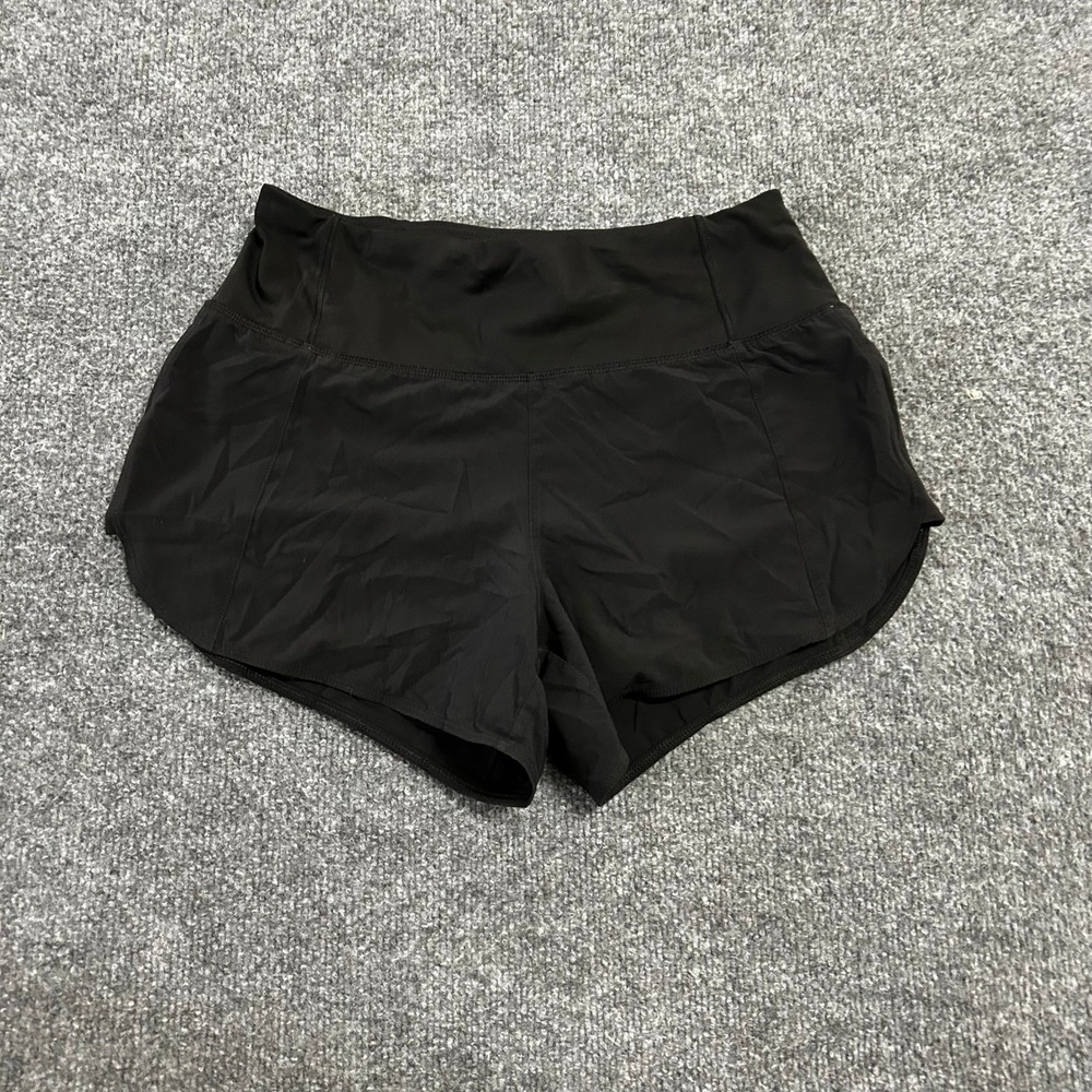 Athleta Shorts Womens XS Black Active Running Lightweight Back Zipper Pocket